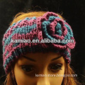 2014 girls winter hand crochet rainbow daisy crochet headband